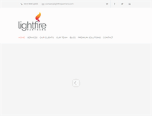 Tablet Screenshot of lightfirepartners.com